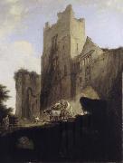 William Hodges View of Part of Ludlow Castle in Shropshire oil on canvas
